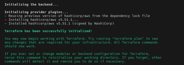 terraform init